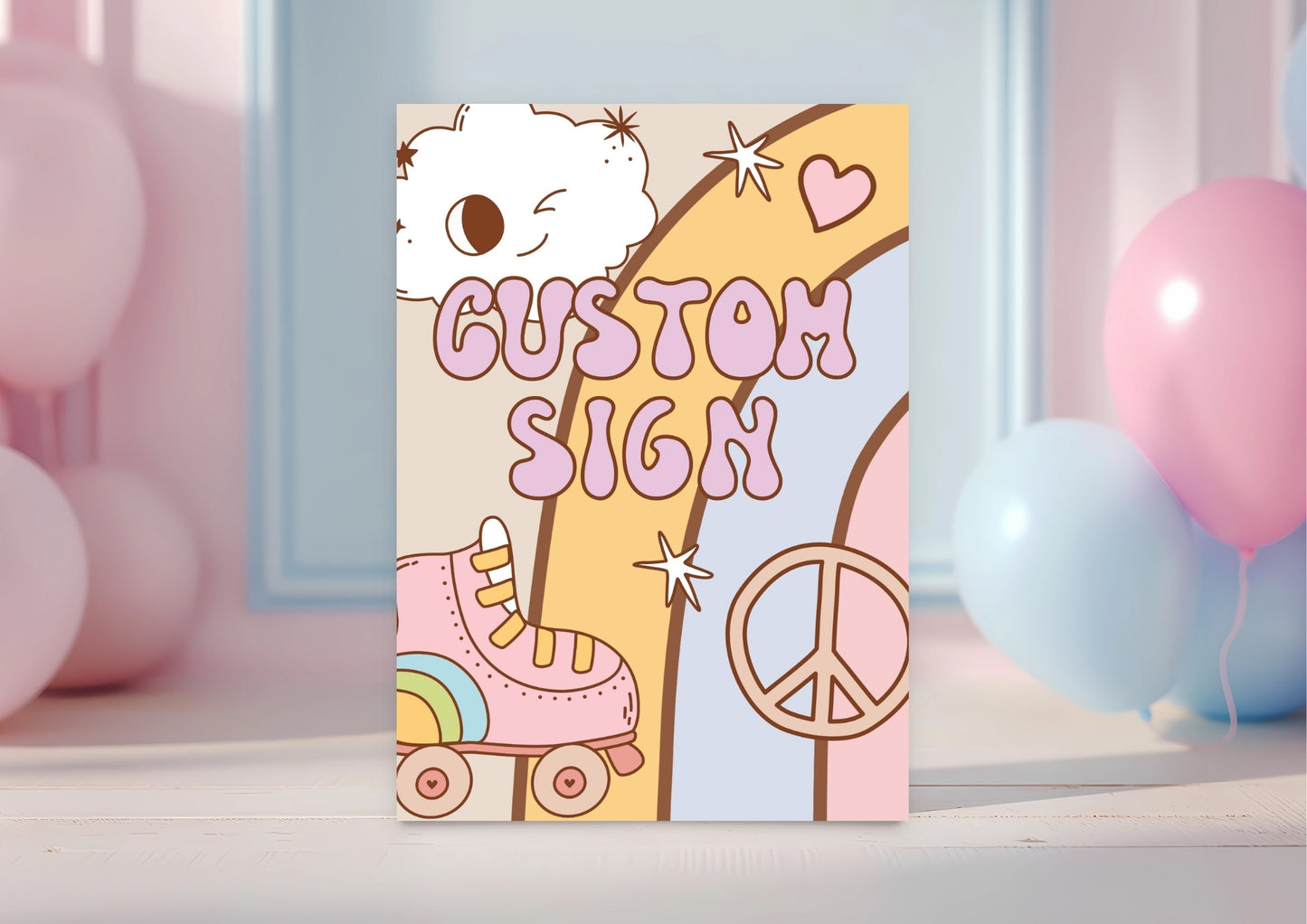 Sunshine Journey Editable Custom Sign - Digital Download