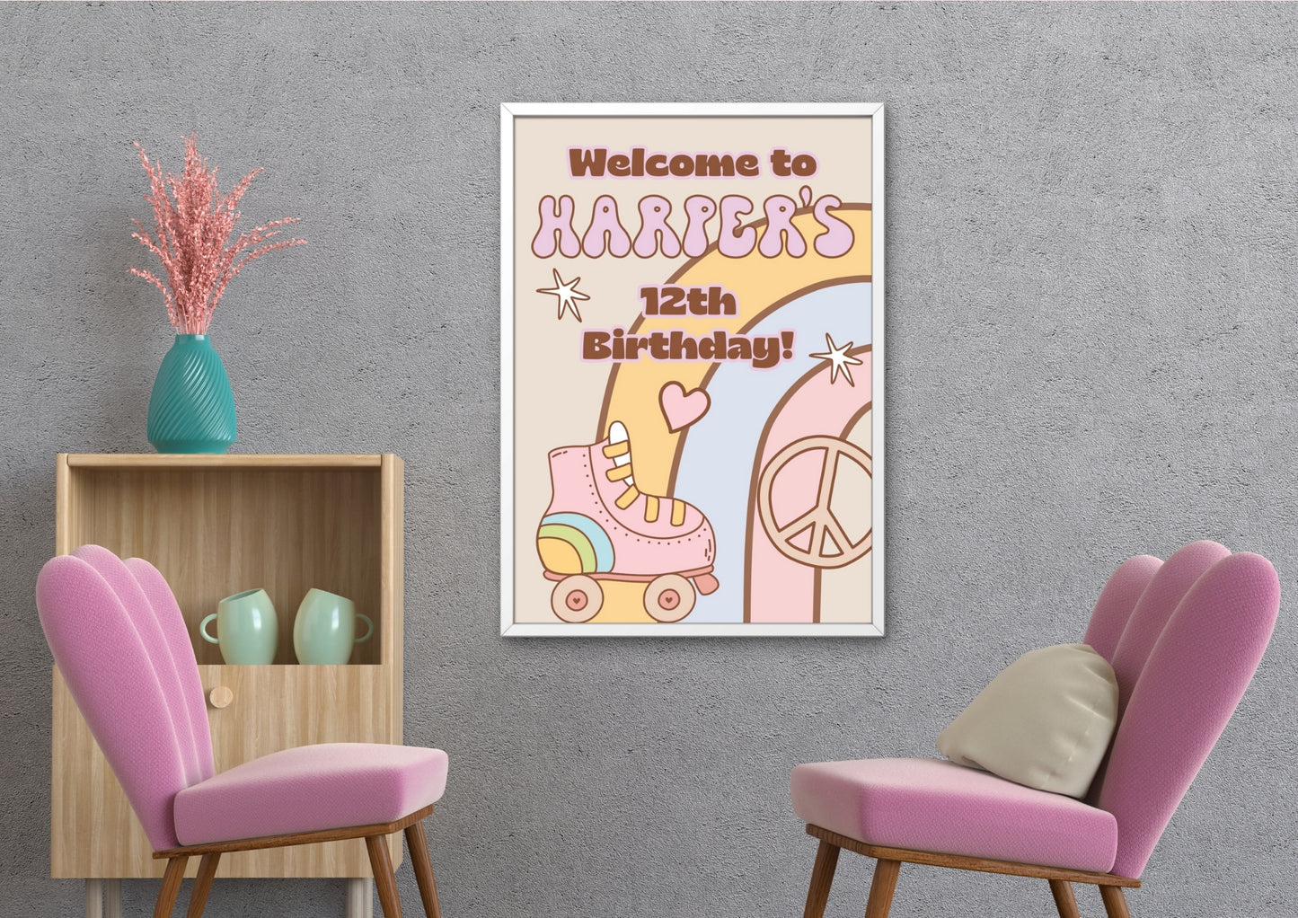 Sunshine Journey Editable Welcome Sign - Digital Download