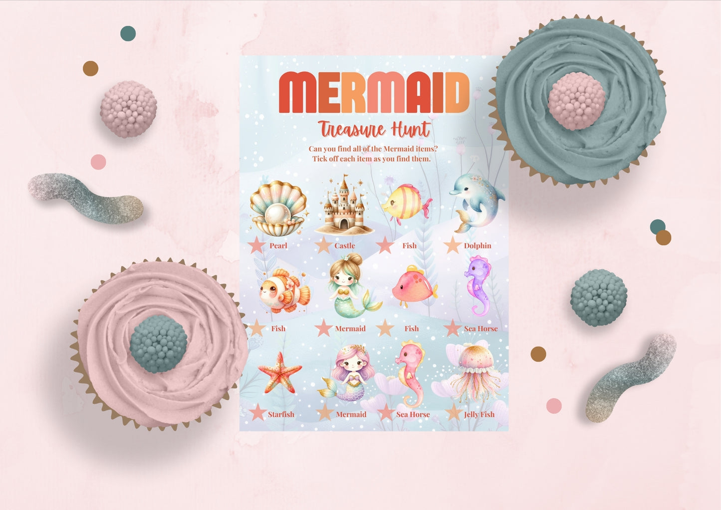 Mermaid Lagoon - Treasure Hunt - Digital Download