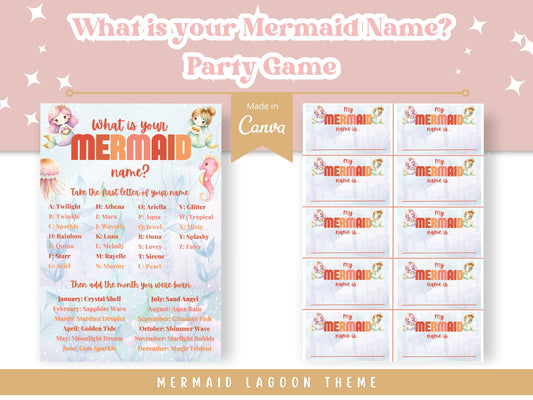 Mermaid Lagoon - What is your Mermaid Name? - Digital Download